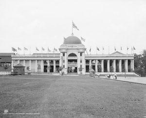 Wonderland, Kennywood Park, nabij Pittsburgh, ca. 1906 (zwart-wit foto) door Detroit Publishing Co.