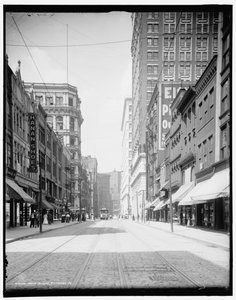 Wood Street, Pittsburgh, Pa. door Detroit Publishing Co.