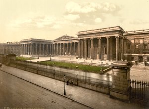 British Museum, Londen, ca. 1890-1900 (fotochrom) door Detroit Publishing Co.