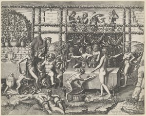 Huwelijksfeest van Amor en Psyche (midden deel)