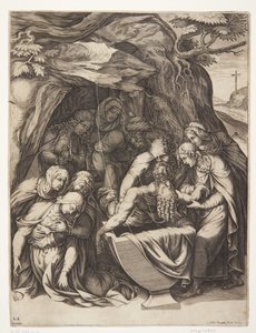 Maagd Maria bij het graf van Christus