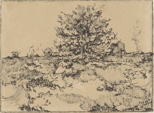 Heide bij Ede door Dick Ket (signed by artist)