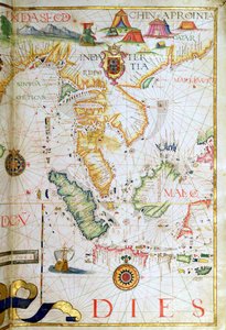 Vasteland Zuidoost-Azië, detail uit een wereldatlas, 1565