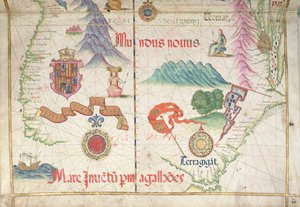 Zuid-Amerika (Zuid), detail uit wereldatlas, 1565