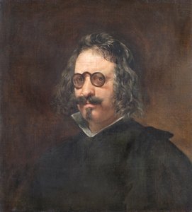 Francisco Gomez de Quevedo y Villegas door Diego Rodriguez de Silva (studio of) Velazquez
