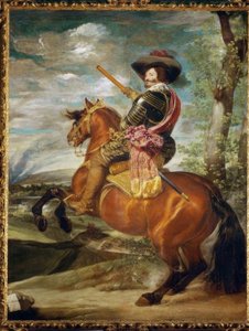 Graaf-Duque de Olivares te Paard door Diego Velázquez
