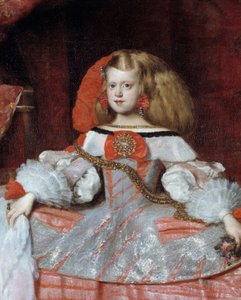 Portret van de infante Margarita van Oostenrijk, dochter van Filips IV Detail door Diego Velázquez
