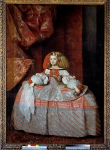 Portret van de infante Margarita van Oostenrijk (1651-1673), dochter van Filips IV door Diego Velázquez