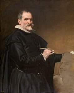 Portret van Juan Martínez Montañés 1568-1649, 1635-1636 door Diego Velázquez