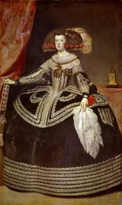 Portret van Mariana van Oostenrijk 1634-1696 door Diego Velázquez