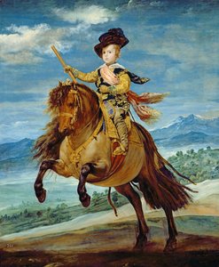 Prins Balthasar Carlos te Paard, c.1635-36 door Diego Velázquez