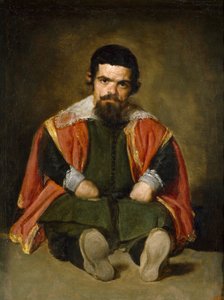 Spaans: El bufón el Primo Portret van Sebastián de Morra