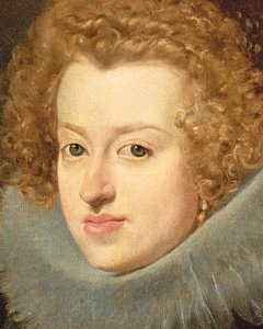 De Infanta Maria van Oostenrijk, Koningin van Hongarije (detail) door Diego Velázquez