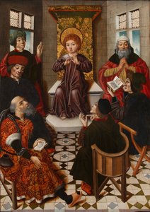 Jezus tussen de dokters door Diego de la Cruz