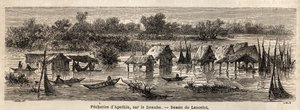 De visserijen van Apathin (Servië) door Dieudonne Auguste Lancelot