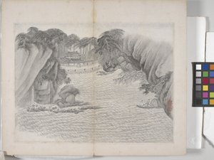 Album met landschapschilderijen door Ding Yunpeng