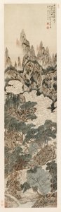 Ochtendlucht boven de Hemelse Citadelpiek door Ding Yunpeng