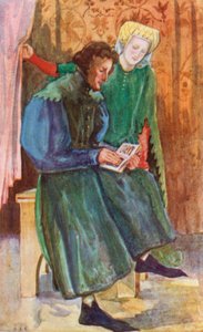 Een man en vrouw uit de tijd van Hendrik IV 1399-1413