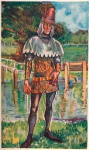 Een man uit de tijd van Edward III, 1907 door Dion Clayton Calthrop