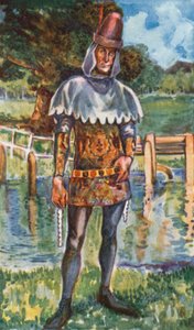 Een man uit de tijd van Edward III 1327-1377