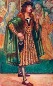 Een man uit de tijd van Richard III, 1907 door Dion Clayton Calthrop
