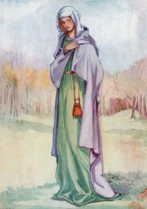 Een vrouw uit de tijd van Hendrik III 1216-1272 door Dion Clayton Calthrop