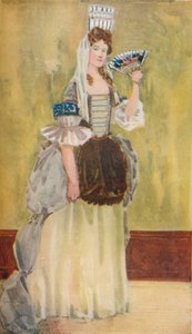 Een vrouw uit de tijd van Willem en Maria, 1907 door Dion Clayton Calthrop