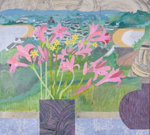 Lelies in Scillies (collage) door Dione Verulam