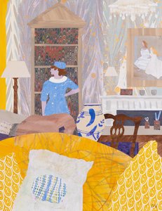 Zal ik naar buiten gaan (collage) door Dione Verulam