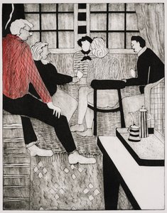 De brugonderwijzer (collagraaf) door Dione Verulam
