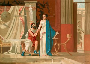 Aspasia en Pericles door Dionisio Baixeras Verdaguer