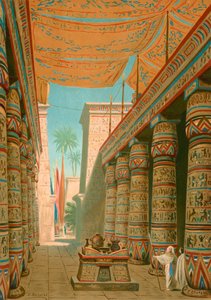 Interieur van een paleis van een Egyptische heerser