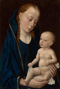 Madonna en kind door Dirck Bouts