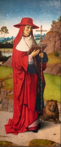 Parochiekerk Sint-Pieter. Dirk Bouts. Het Martelaarschap van St. Erasmus. Ca 1460-1464. (detail) door Dirck Bouts