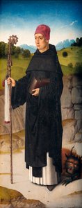 Parochiekerk (Parochiekerk Sint-Pieter). Dirk Bouts. Het Martelaarschap van St Erasmus. Ca 1460-1464. (detail) door Dirck Bouts