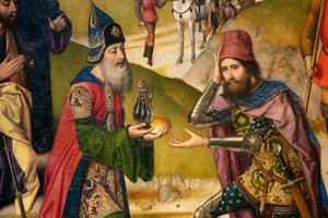 Laatste Avondmaal (detail) door Dirck Bouts