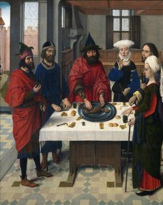 Altaarstuk van het Heilig Sacrament (detail) door Dirck Bouts