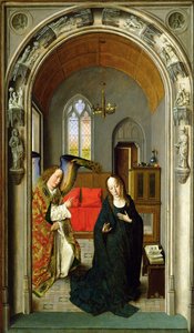 De Annunciatie, ca. 1445 (detail)
