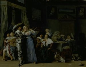 Vrolijk gezelschap door Dirck Hals