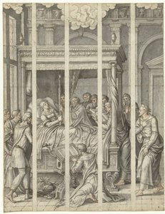 Dood van de maagd Maria door Dirck Pietersz. Crabeth