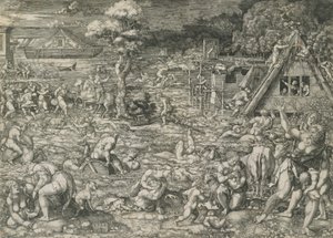 De Zondvloed, 1544 door Dirck Vellert