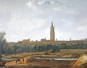 Uitzicht op Den Haag door Dirck Verhaert