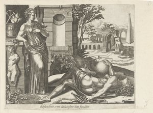 Geduld overwint het geluk door Dirck Volckertsz. Coornhert (attributed to)