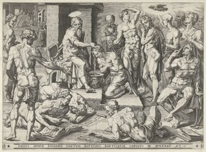 Paulus doopt de inwoners van Efeze