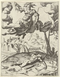 Geloof overwint de zinnelijke liefde door Dirck Volckertsz. Coornhert (possibly)