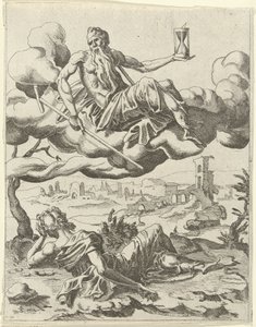 Tijd overwint de roem door Dirck Volckertsz. Coornhert (possibly)