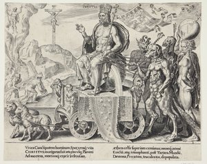 De triomf van Christus door Dirck Volckertsz. Coornhert
