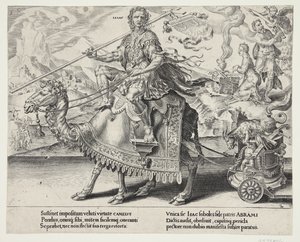 De triomf van Isaac door Dirck Volckertsz. Coornhert