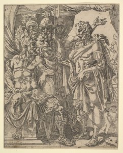 Achior Pleit bij Holofernes voor de Israëlieten, uit Het Verhaal van Judith en Holofernes door Dirck Volkertsen Coornhert
