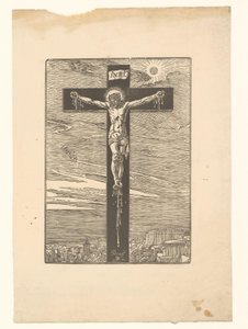 Christus aan het kruis door Dirck de Bray